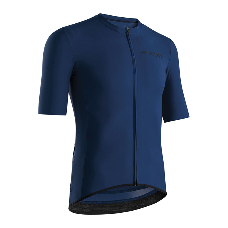 Maillot Gist Été Supremo Manches Courtes Zip Total Bleu XL