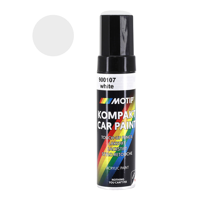 Stylo De Retouche Peinture Motip Blanc Brillant 12 Ml