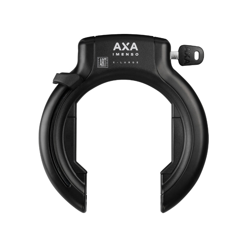 Antivol Vélo Fer A Cheval Axa Imenso Grande Ouverture 92 mm Noir (Sans Fixation) - Compatible Plug Ulc- Sécurité Niveau 12-15 - Pour Fat Bike (Clé Prisonniere)