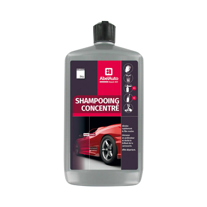 Nettoyant Shampoing Concentre Carrosserie Abel Auto 1L (Marque Francaise) -Gamme Professionnelle-