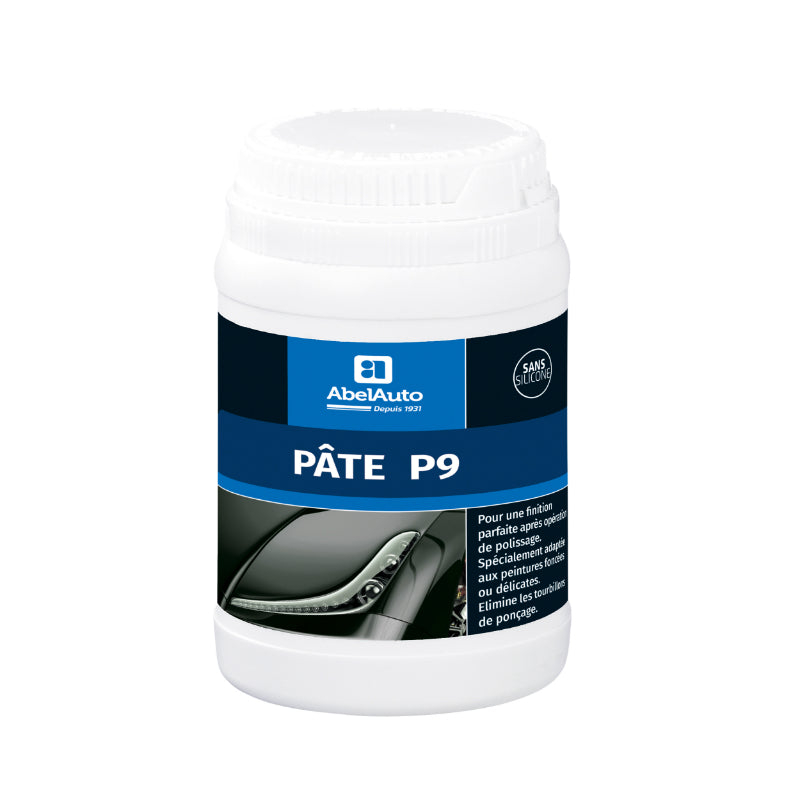 Pate De Polissage P9 Carrosserie Abel Auto 300Gr Abrasivite 40, Brillance 60 (Marque Francaise) -Gamme Professionnelle-