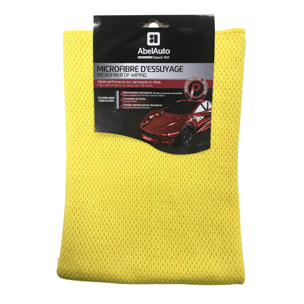 Microfibre D'Essuyage Abel Auto 60 X 60 cm (Marque Francaise) -Gamme Professionnelle-