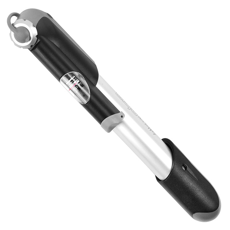 Pompe Mini Route-VTT Giyo Alu Télescopique Argent 7 Bars Vp-Vs Avec Manometre