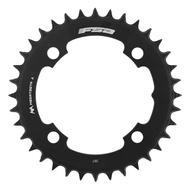 Plateau VTT 4 branches Ø 104 Fsa Origine 36 dents Mono 11V. Alu Noir Megatooth