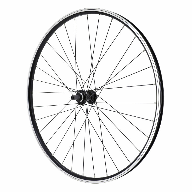 Roue VTC Patin Blocage 700 X 35 - 28" Er10 Noir Arrière Moyeu Roue Libre Jante 19C 32 Rayons Noirs