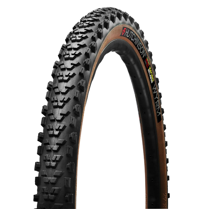 Pneu VTT 29 X 2.40 Hutchinson Wyrm Hardskin Racing Lab Colori Tan Noir-Beige Tubeless Ready Ts (57-622) - Trail Et Downcountry Compatible VAE