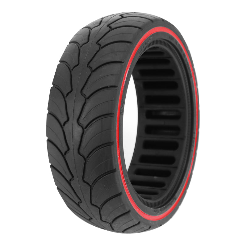 Pneu Trottinette Plein 8.5 X 2.50 Noir Liseret Rouge (Pour Dualtron Et Autres)