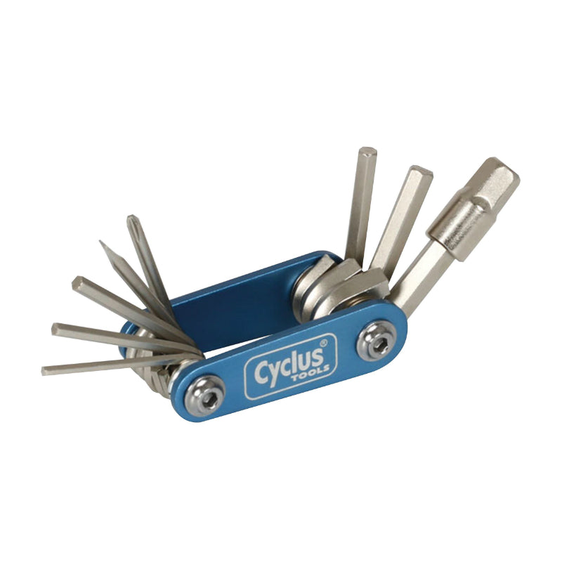 Outil Multifonction Cyclus 9 Fonctions Clé Allen 2-2.5-3-4-5-6-8 + Tournevis Plat Et Cruciforme (5,4 X 3,0 X 1,9 cm)