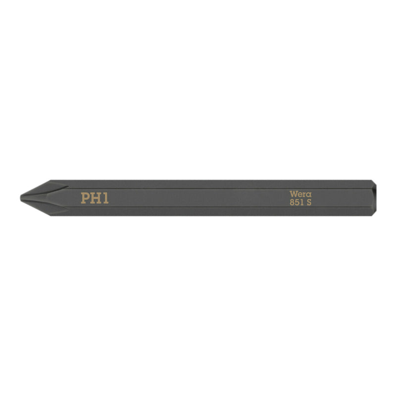 Embouts-Lames Interchangeables De Tournevis A Frapper Wera 851 S 1-4 Cruciforme Phillips Ph1 L 70 mm (Vendu A L'Unite))