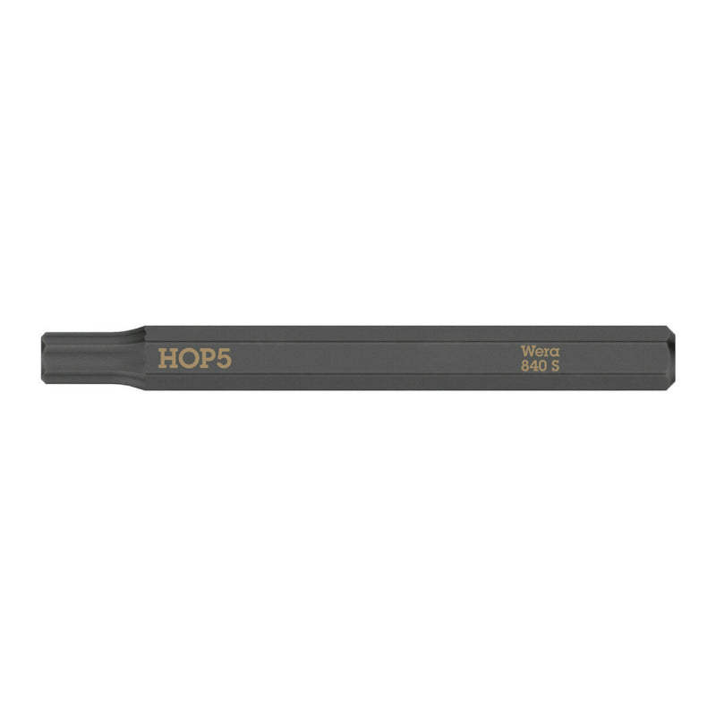 Embouts-Lames Interchangeables De Tournevis A Frapper Wera 840 S 1-4 6 Pans-Allen 5 mm L 70 mm (Vendu A L'Unite)) -Marqu