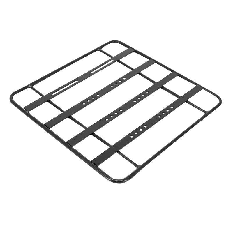 Platine Pour Porte Bagage Vélo Avant-Arrière Alu Noir 40 X 40 cm - Avec Les Fixations
