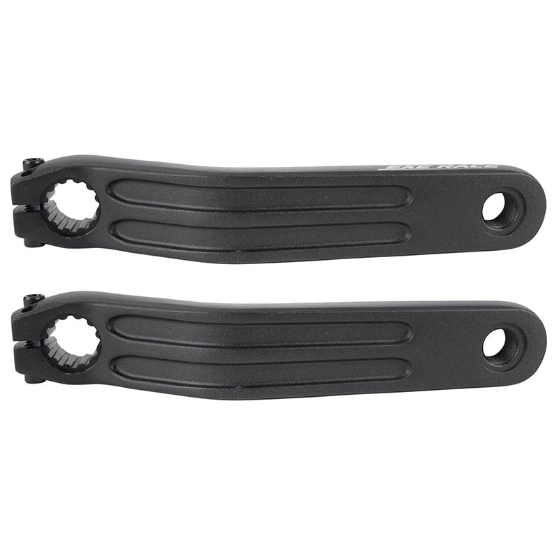 Manivelle Droite + Gauche VTT Fat Bike Leader Fox Braga Moteur M500 170 mm Alu Noir (Paire)