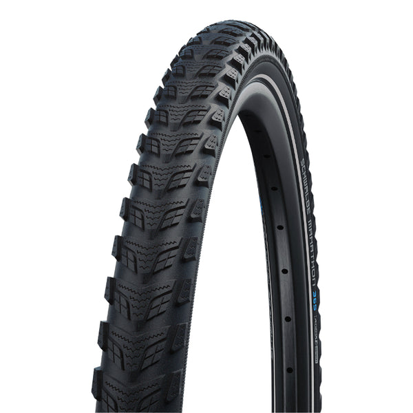 Pneu VTC Cross 700 X 38 (29 X 1,50) Schwalbe Marathon 365 Tr (38-622) Renfort Greenguard Flanc Reflex - Pneu Toute Saiso