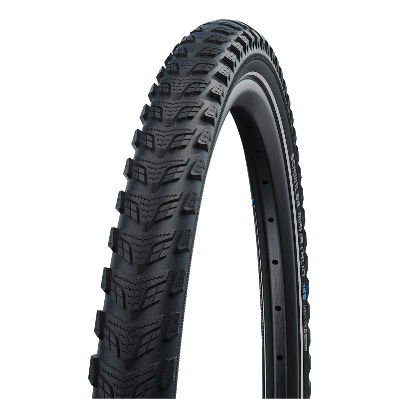 Pneu VTC Cross 700 X 38 (29 X 1,50) Schwalbe Marathon 365 Tr (38-622) Renfort Greenguard Flanc Reflex - Pneu Toute Saison
