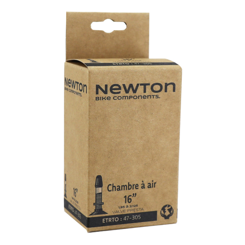 Chambre A Air Vélo 16 X 1.95-2.125 Newton Valve Presta