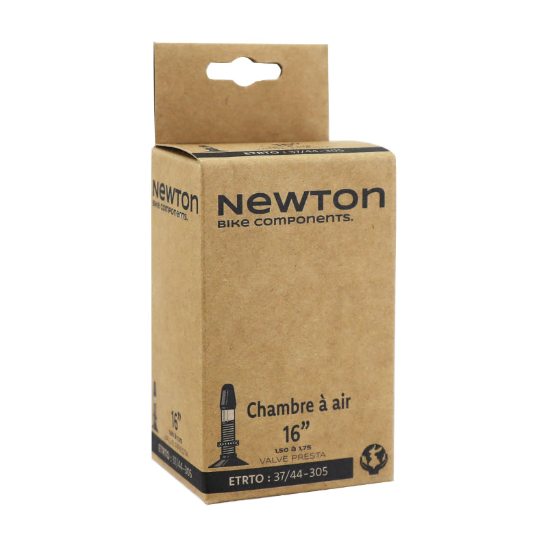Chambre A Air Vélo 16 X 1.50-1.75 Newton Valve Presta 40 mm