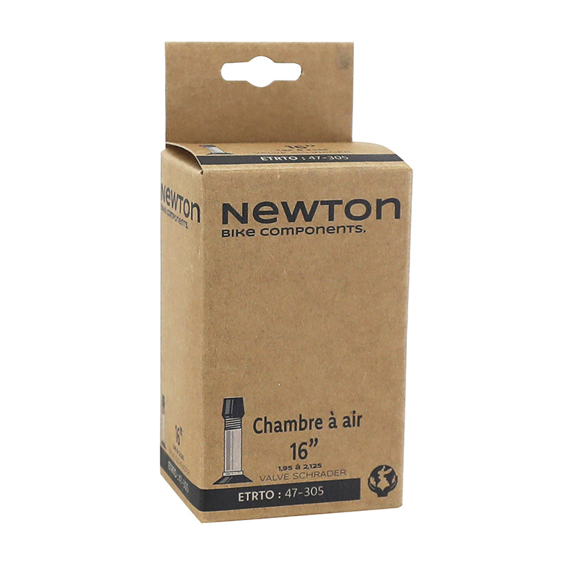 Chambre A Air Vélo 16 X 1.95-2.125 Newton Valve Standard 40 mm