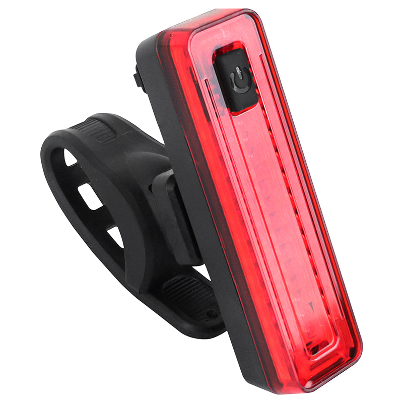 Éclairage Vélo Usb Arrière Sur Tige De Selle P2R Barcob Avec Indicateur Freinage Noir A LED (Fonctions Fixe, Sos Et Clig