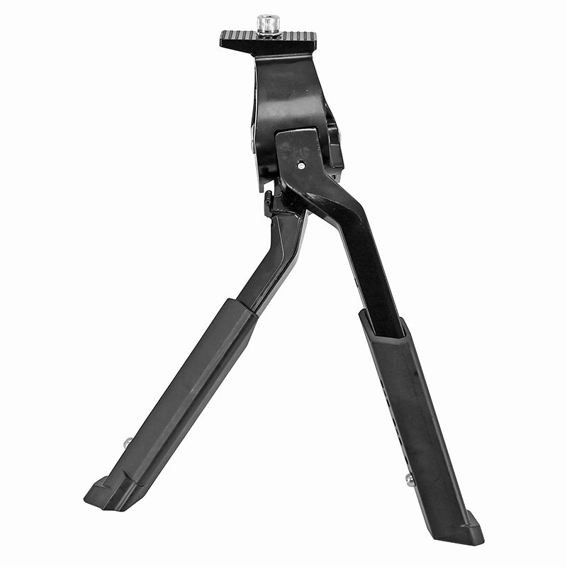 Béquille Vélo Double Centrale Newton Blees Noir Avec 2 Pieds Rabatable Du Meme Cote Longueur Pour Vélo De 24" À 29" - Supporte Max 40Kgs
