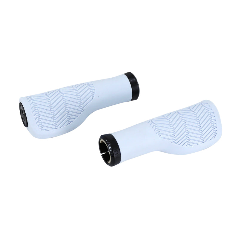 Poignée City Herrmans Nucore Town Ergonomique Avec Lock-On Bleu Clair L 130 mm Diam 22 mm (Paire Sur Carte)