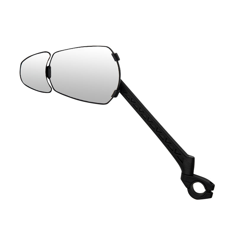 Rétroviseur Vélo Gauche Zefal Espion E100 Cargo Rabattable Fixation Sur Cintre Collier (Miroir 80 Cm2) 280X210X80 mm