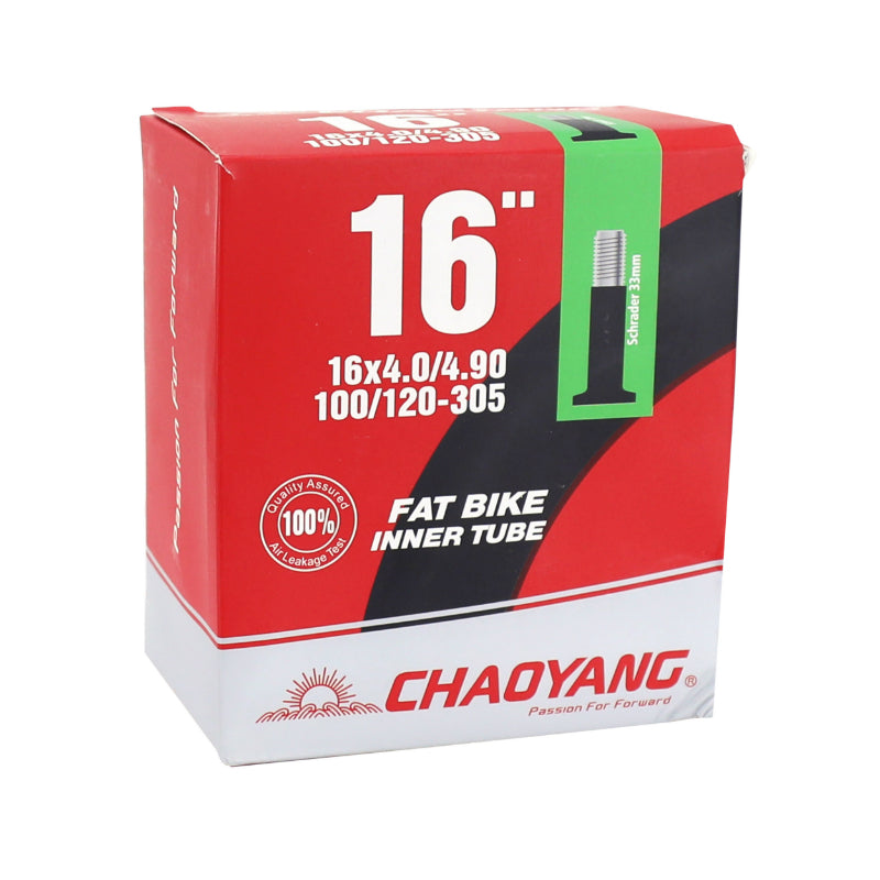 Chambre A Air Vélo 16 X 4.00-4.90 Chaoyang Valve Standard 33 mm