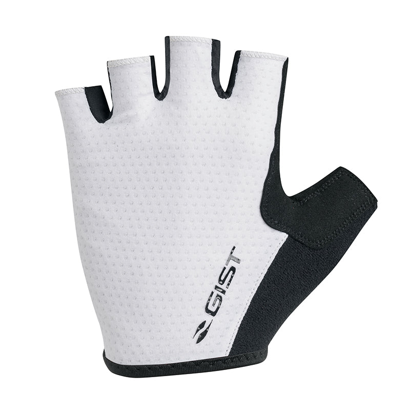 Gants Vélo Court Gist Rapid Gel Noir-Blanc M (Paire Sur Carte) Sans Velcro -5518-