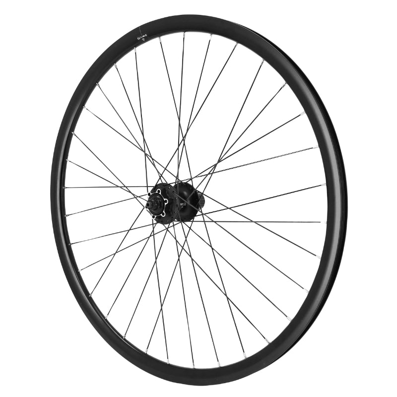 Roue Gravel - Route Disque Blocage 700 Pulse 19 Arrière Moyeu Shimano Deore M475 Disque 6 Trous Noir Cassette Hg-M 11-10-9V Tubeless Ready Jante 19C 32 Rayons Noir