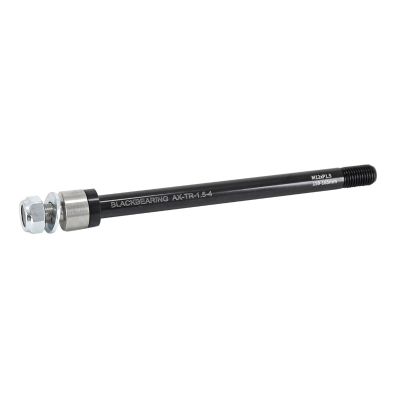 Axe Traversant - Remorque Roue Arrière Blackbearing Filetage M12X1.5 mm Pour 12X142-148 (159-165 mm) Avec Entretoise