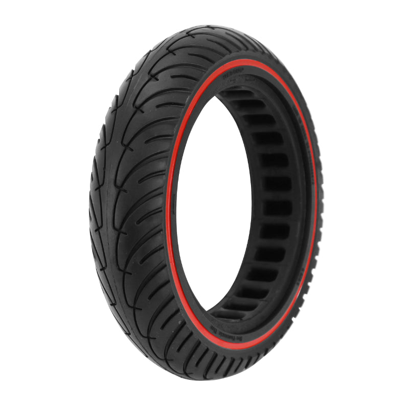 Pneu Trottinette Plein 8.5 X 2.00 Noir Liseret Rouge - Largeur Intérieur 37 mm