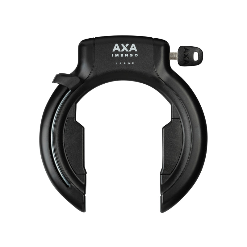 Antivol Vélo Fer A Cheval Axa Imenso Grande Ouverture 75 mm Noir (Sans Fixation) - Compatible Plug Ulc- Sécurité Niveau