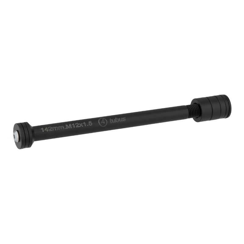 Adaptateur Porte Bagage Axe Traversant - Blocage Roue Arrière Racktime Thru Axle Filetage M12 X 1.5 mm Pour 12 X 142 Noir (Longueur Total 169 mm) (Charge Max 25 Kg)