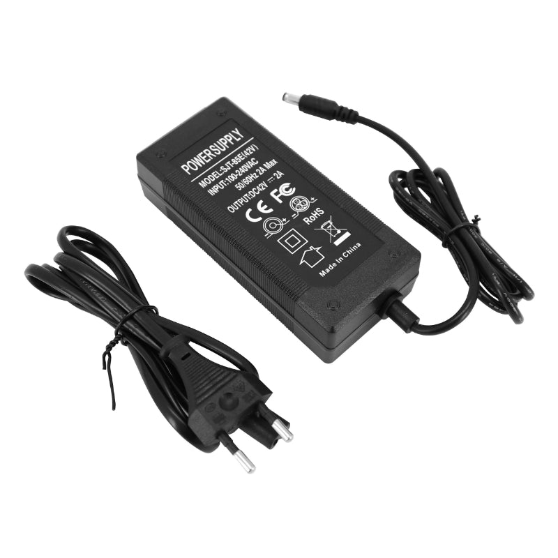 Chargeur De Batterie Trottinette Compatible Cecotec Ousider - Bongo Série A 36V 2A (Connecteur Dc)