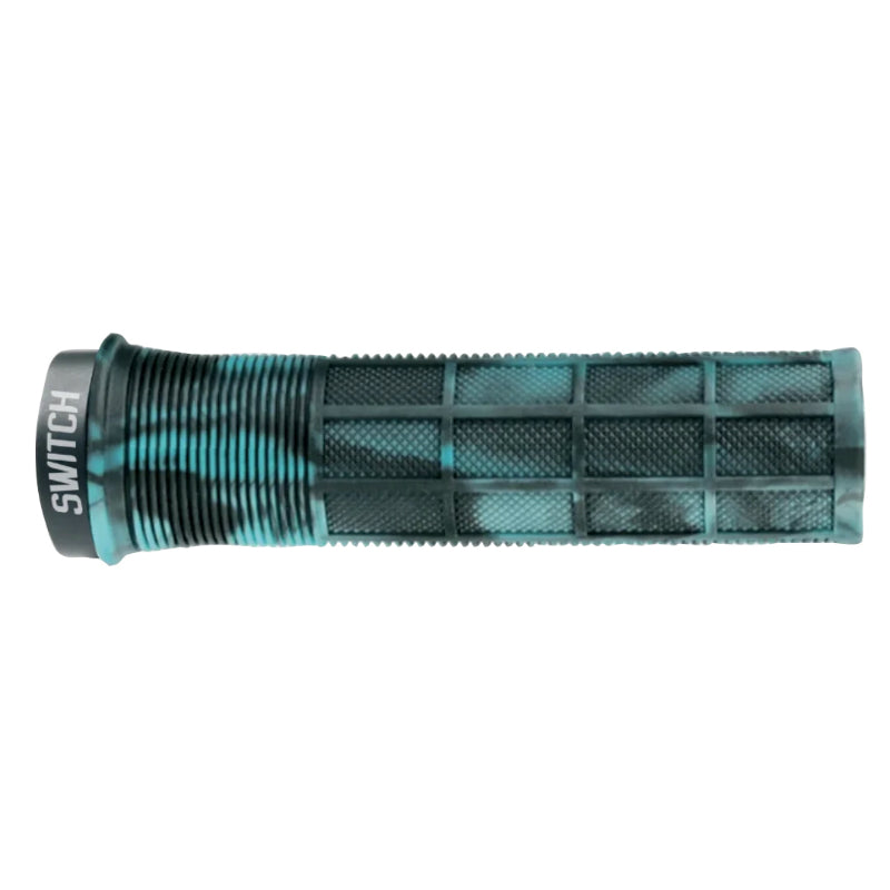 Poignée City-VTT Switch Supergrip Lock-On Smoke Bleu Clair (Paire)