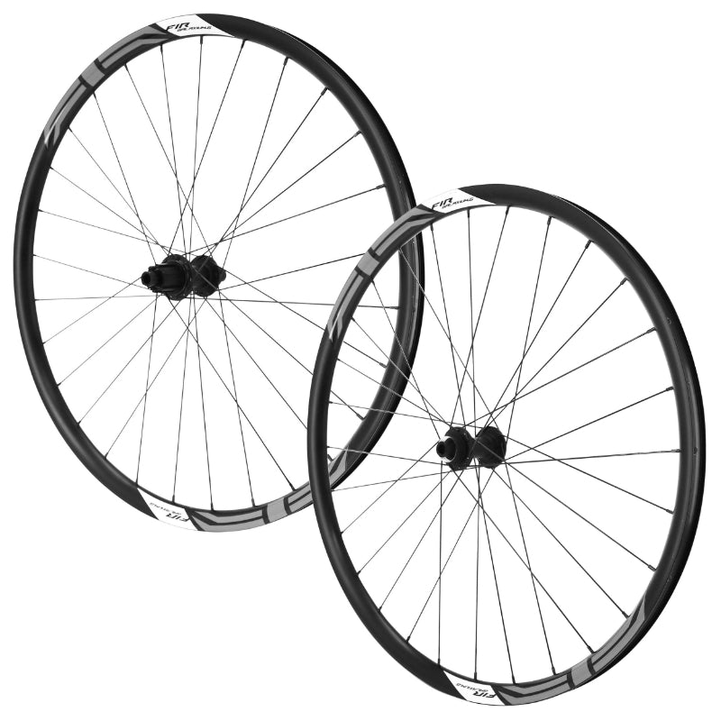 Roues Gravel Disque 700 Fir Galaxium Centerlock Noir Cassette Campagnolo Ekar 13V Axe Traversant 12-100 Et 12-142 Hauteur-Profil 26 mm (Paire) - Tubeless Ready