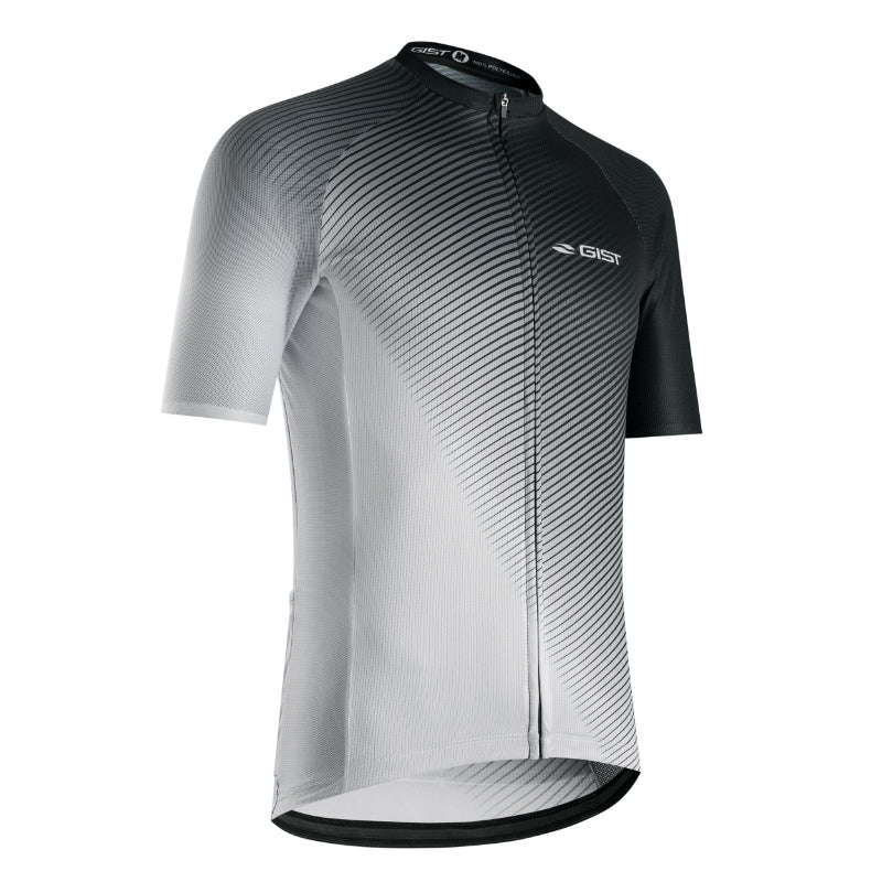 Maillot Gist Été Flow Manches Courtes Zip Total Blanc S
