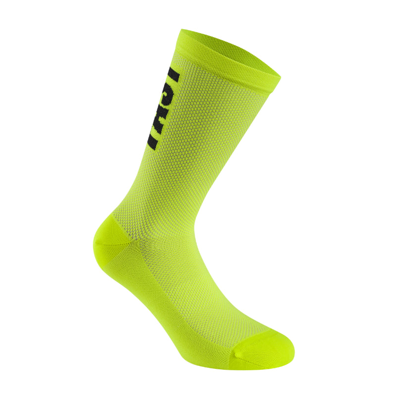 Chaussettes - Socquettes Été Gist Ride Fast Jaune Fluo 36-39 Antibacterien - Hauteur 22 cm (Paire)