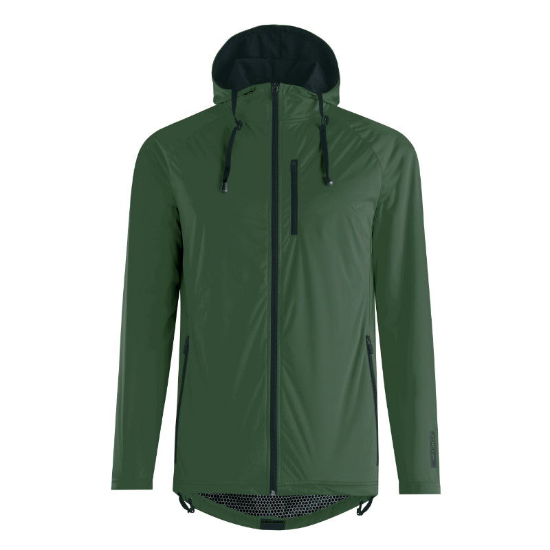 Veste De Pluie Adulte Gist Micron Waterproof 15 Micron Avec Capuche Vert Kaki XL