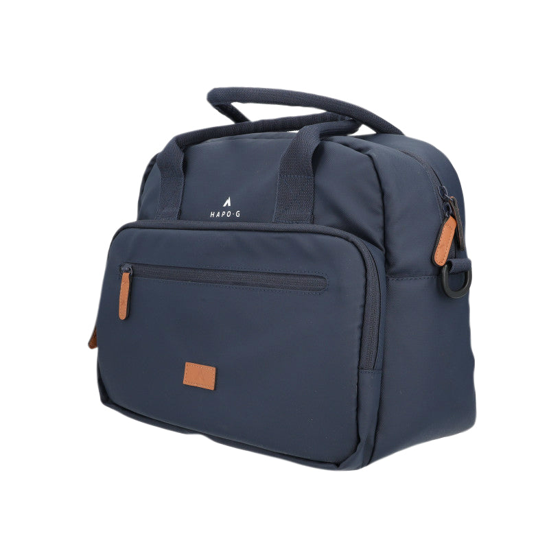 Sacoche Arrière Vélo Hapo.G Velotaf Bleu Fixation Porte Bagage (28X34X15 cm) - Fixation Sangles Velcro Sur Porte Bagage
