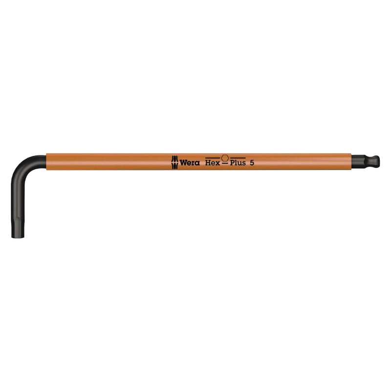 Clé Males Coudees 6 Pans-Allen Wera 950 Hf Hex Plus Blacklaser Metrique 5X154 mm (Avec Fonction Retenue) (Vendu A L'Unit