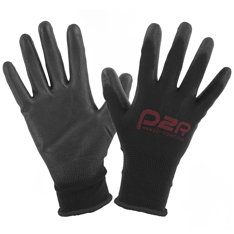 Gants Atelier P2R Polyurethane Noir Homologué Ce - Taille 10 (XL) (Paire)