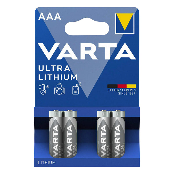 Pile Lr03 1.5V Varta Ultra Lithium Lr03 - Aaa (Vendu Par 4)