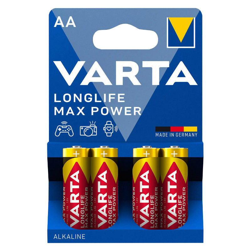 Pile Lr06 1.5V Varta Alcaline Longlife Max Power Aa (Vendu Par 4)