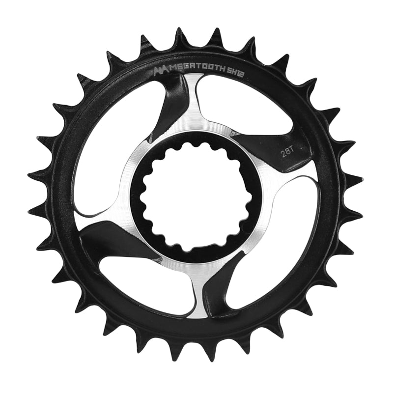 Plateau VTT Direct Mount Fsa Afterburner 28 dents Mono 12-11V. Noir-Argent Narrow Wide