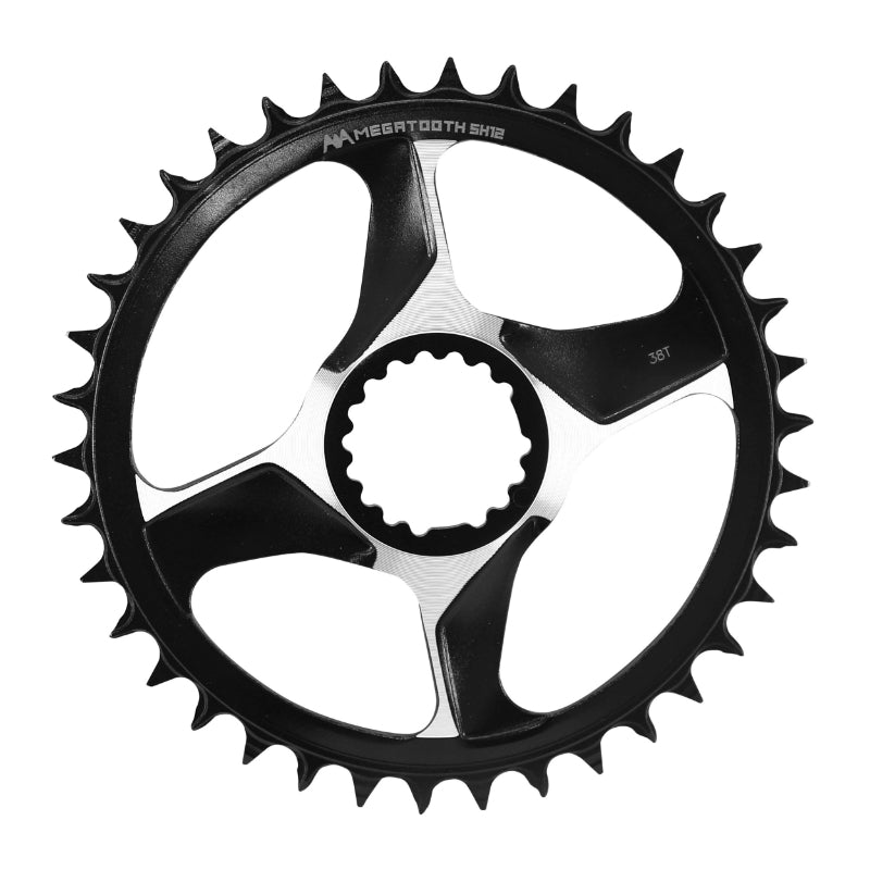 Plateau VTT Direct Mount Fsa Afterburner 38 dents Mono 12-11V. Noir-Argent Narrow Wide