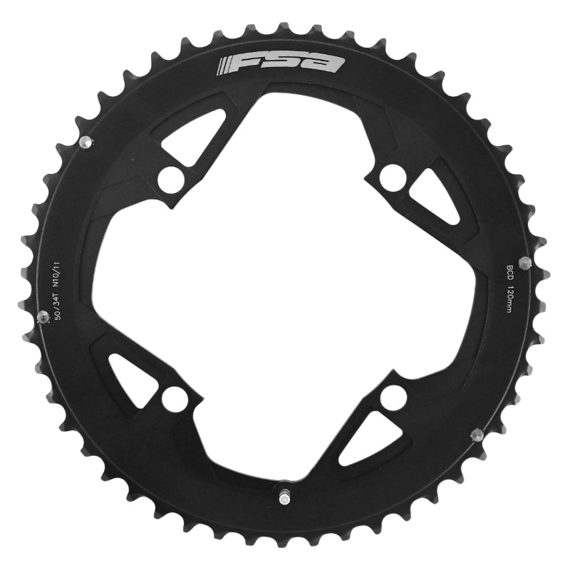 Plateau Route 4 branches Ø 120 Fsa Gossamer Pro 50 dents Double 11V. Noir