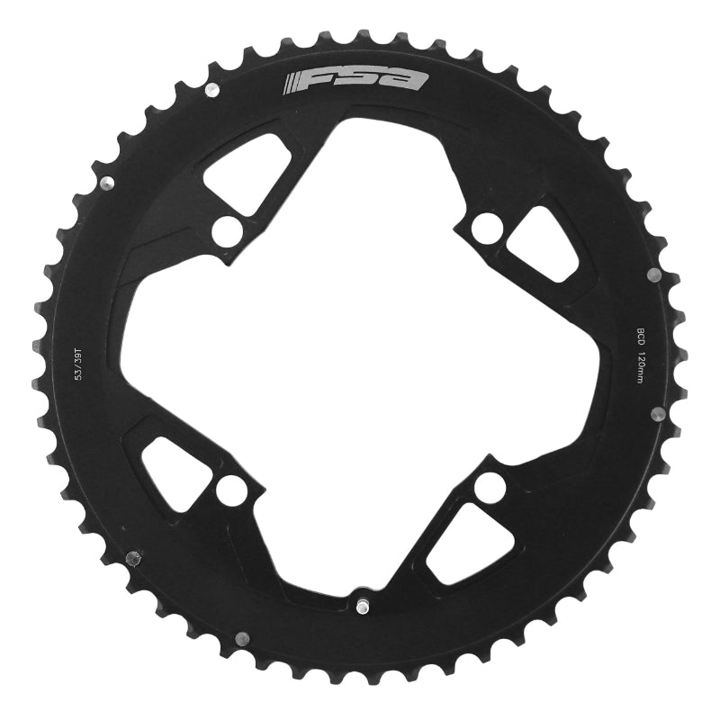 Plateau Route 4 branches Ø 120 Fsa Gossamer Pro 53 dents Double 11V. Noir