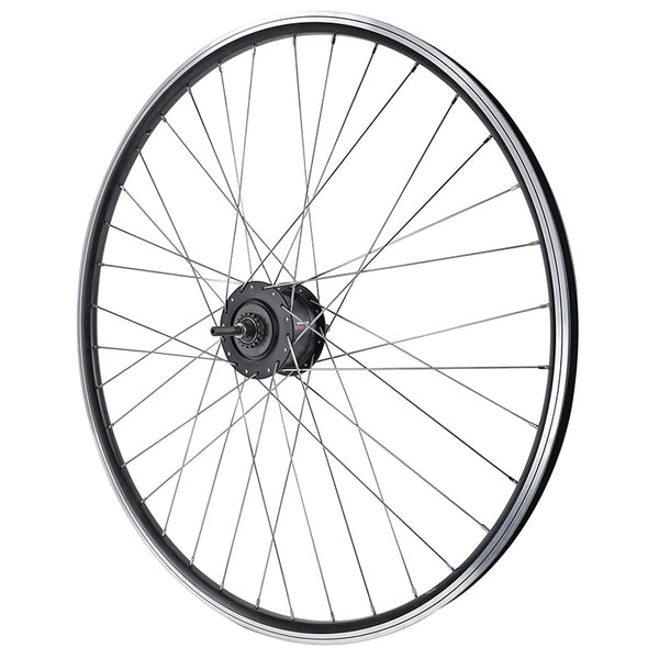 Roue VTC Patin 700 X 35 - 28" Er10 Arrière Noir Double Paroi Moyeu Nexus 7V 36 Rayons INOX (Sg-C30001-7R)