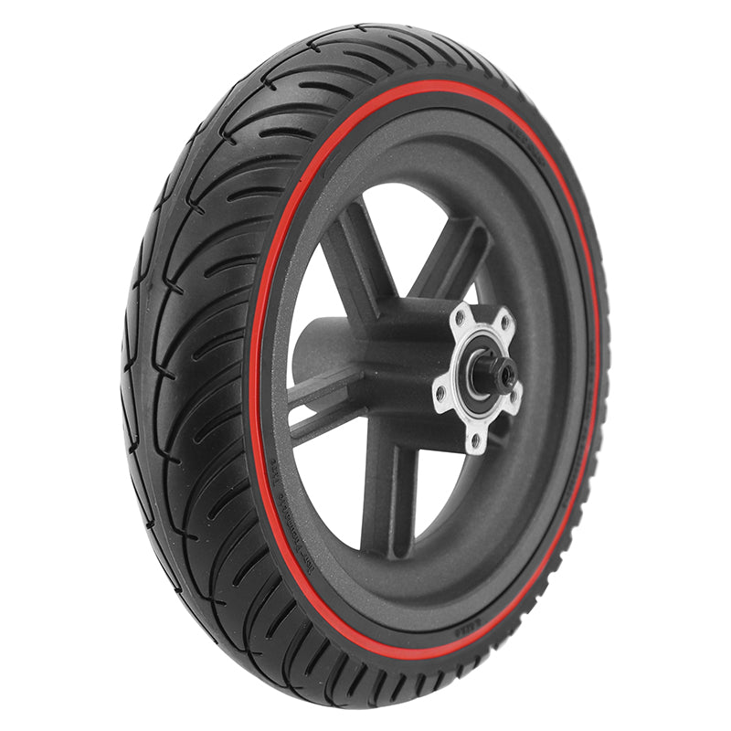 Roue Trottinette Arrière Xiaomi M365, Essential, 1S (Avec Pneu Noir Liseret Rouge 8,5 X2,00) -P2R-