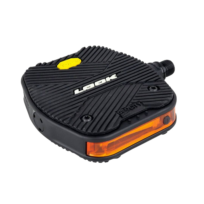 Pédale City Look Geovision Lumineuses 50 Lumen Rechargeable Usb Grip Vibram Noir (Paire)